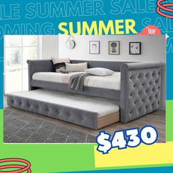 Brand New In Box Day Bed W/Slats + Trundle And 2 Mattresses. Pick Up In Long Beach   