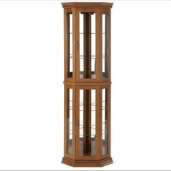 LIGHTED CORNER DISPLAY CABINET – ONLY $99!