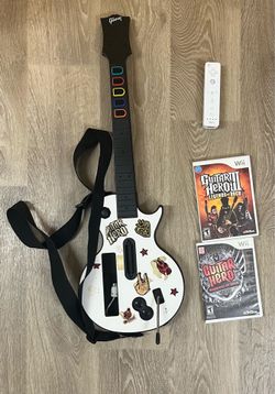 Guitar hero set for Nintendo Wii