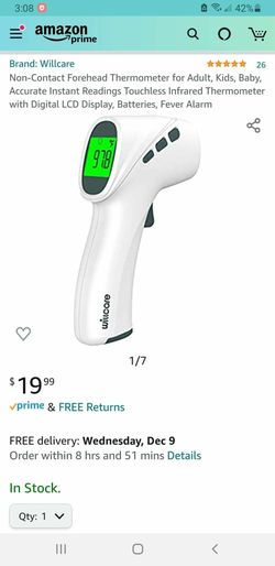 Non - contact Forehead Thermometer for all ages.