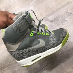 Nike Air Revolution Ski Hi Hidden Heel Wedges | Gray / Poison Green | Size 9