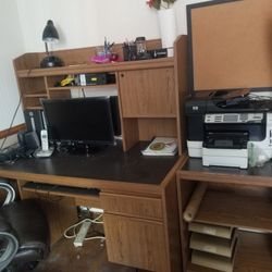 Desk and Printer Table 