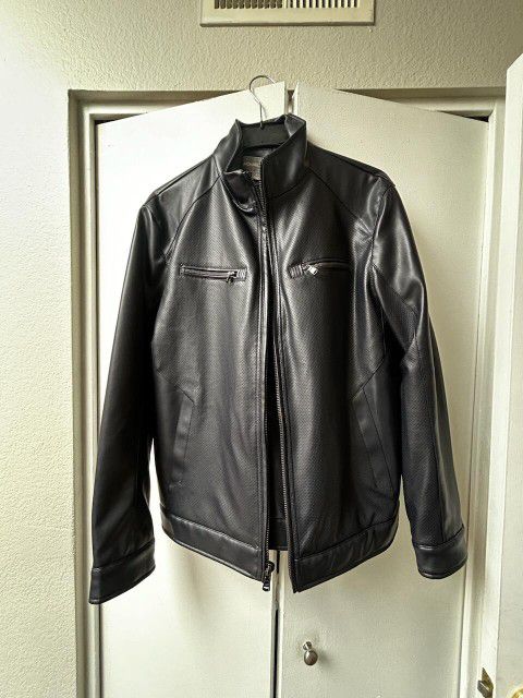 Michael Kors Men's Leather Jacket Size Large