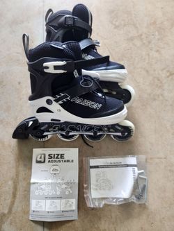 Adult rollerblades and pads set