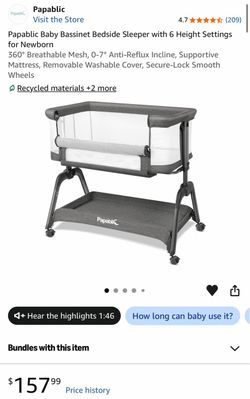 Bassinet bedside sleeper
