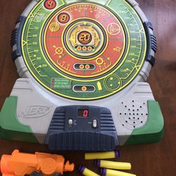 Nerf Target, Gun And Suction Cup Bullets