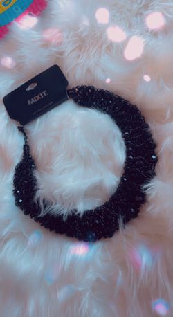 Beautiful Beaded Black Necklace (jet Collections