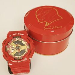 red gshock iron man limited edition 