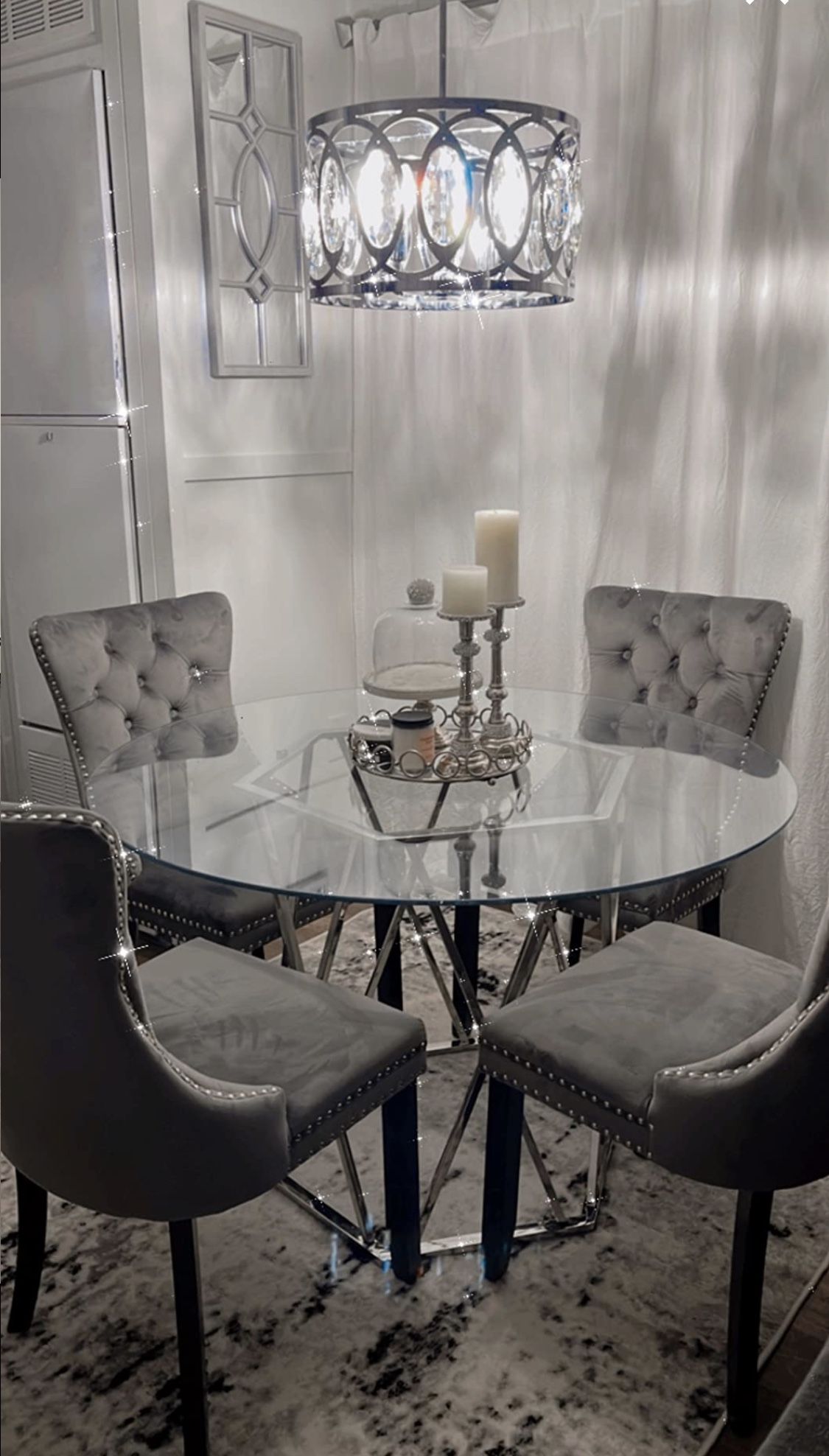 Brand New In Box Grey Dining Chairs