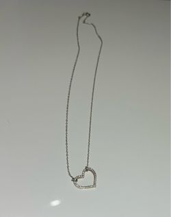 Heart Necklace with Stones