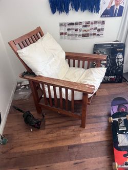 Wooden recliner chair