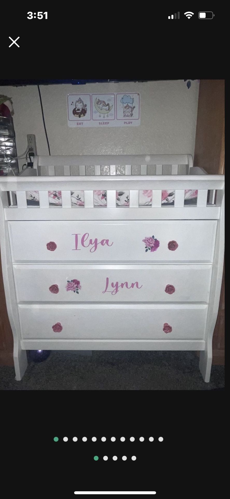 White Changing Table