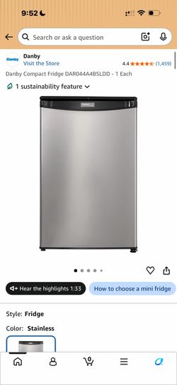 Danby mini fridge
