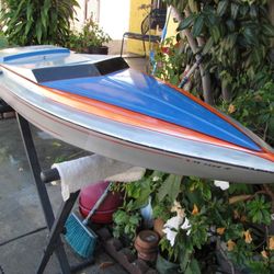 Nitro 40''  Prather Deep V Cigarette  RC Boat W-ROSSI  90 Marine Engine