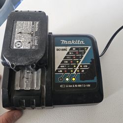 Makita Charger And Battery