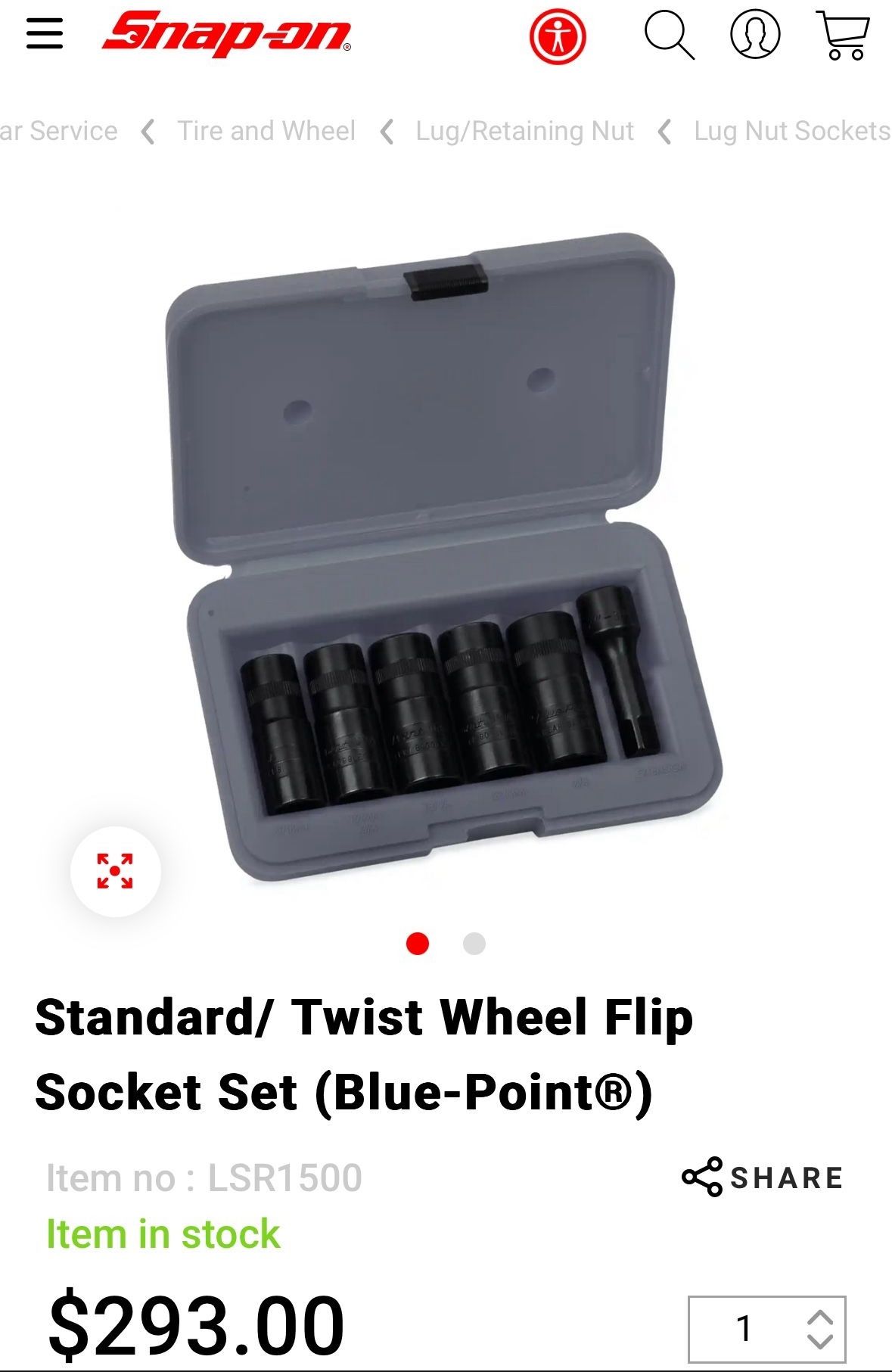 Blue Point Flip Socket Set 6 Piece