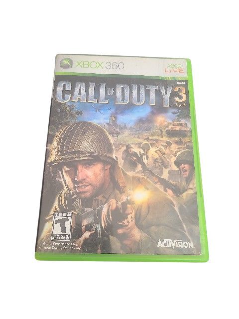 Call of Duty 3 Microsoft Xbox (contact info removed) Activision CD in Original Packaging