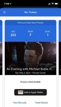 Michel Buble Honda center