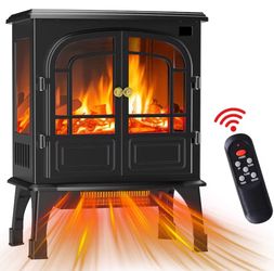 Freestanding Electric Fireplace 1500W