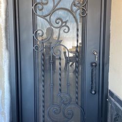 Custom Built, Wrought Iron Door