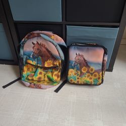 Girls Backpack/ Lunch Bag Combo