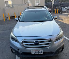 Subaru Ocback 2015, blue light color .