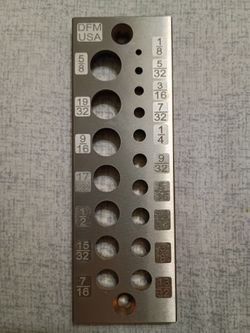 DFM Tool works A2 Steel Dowel Plate.
