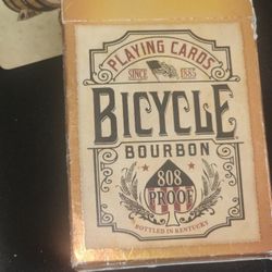 VTG Bourbon Bicycle Playing Cards Poker Size Deck 