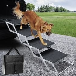 4-Step Dog Ramp Stairs For Cars 