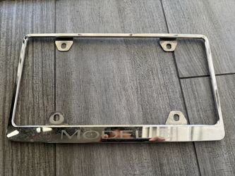 Tesla Model 3 Chrome License Plate Frame