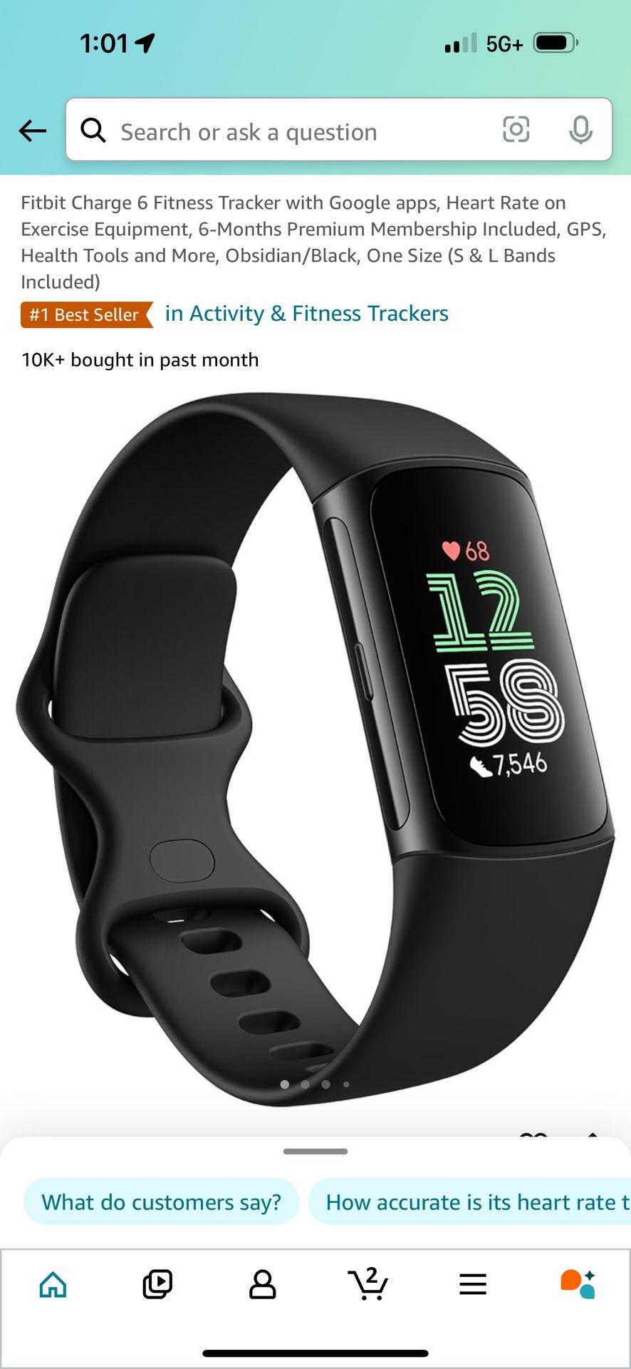 Fitbit Charge 6 Fitness Tracker 