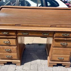 Solid Wood Secretary Desk