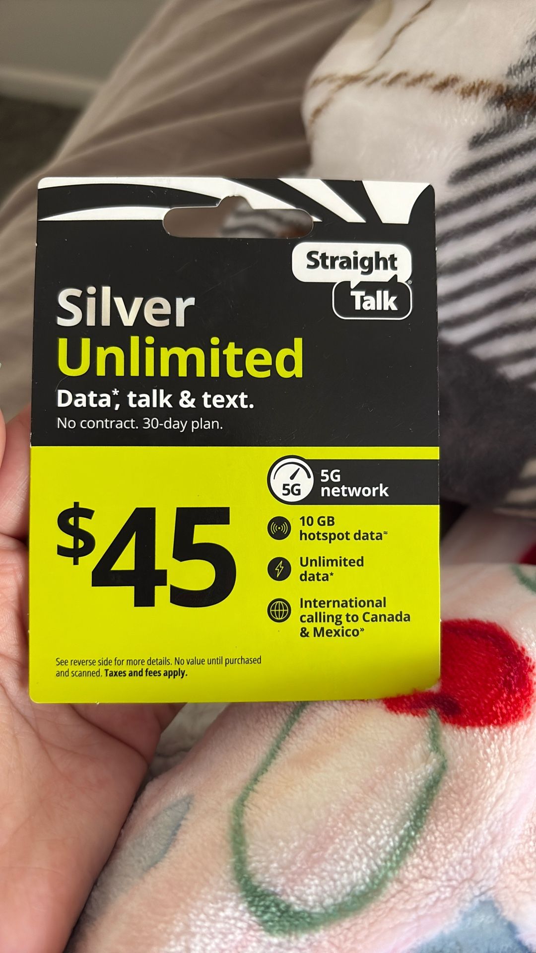 Straight talk Card