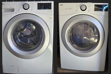 MUST GO ASAP - LG Smart Front-Load Washer & Gas Dryer Set (WM3500CW / DLG3501W)