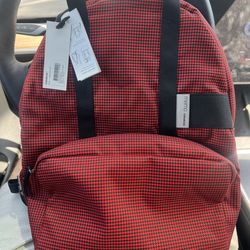 Côte&Ciel Monsoon Backpack/Tote Bag Fireback Red / Ink Black – Paris (NWT)!