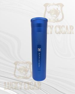 Cylinder Travel Humidor – Portable Cigar Case with Hygrometer