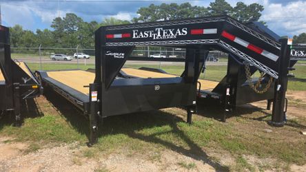 32FT Black Lowboy Trailer