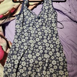 Blue Floral Dress
