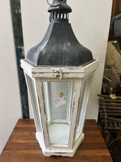 Vintage Wood Lantern $30 Vintage wood lantern $30