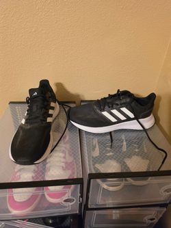 Adidas Black and White Running Sneakers size  7.5
