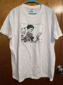 2017 FW17 SUPREME AKIRA ARM TEE SHIRT ANIME BOX LOGO WHITE BLACK LARGE