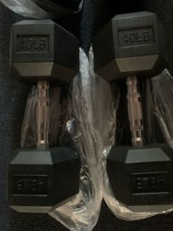 40 pounds dumbbells