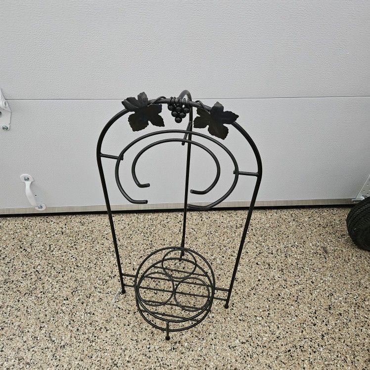 Wrought Iron Wine Rack