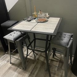 Table With Stools 