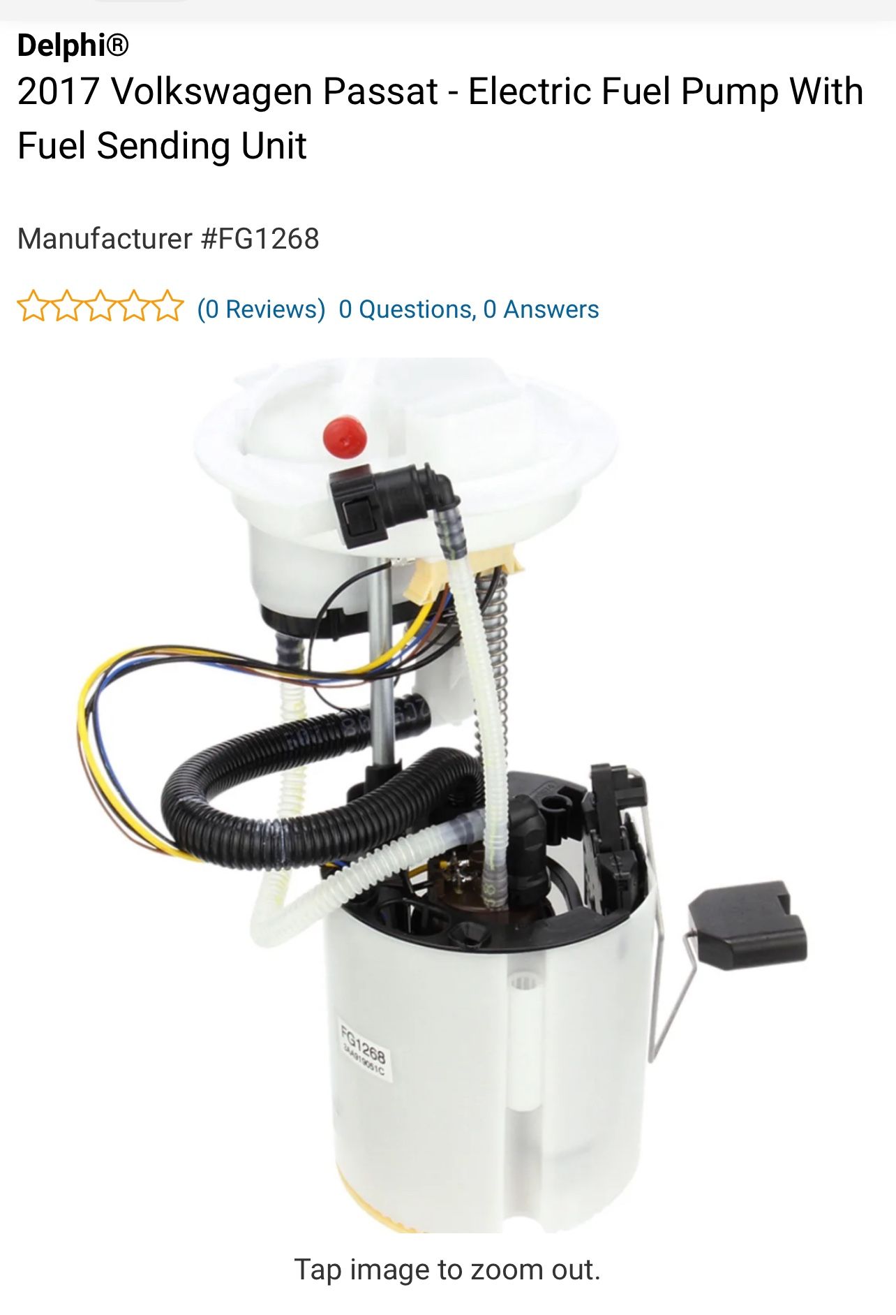 Electric Fuel Pump With Fuel Sending Unit ( VW & Audi)