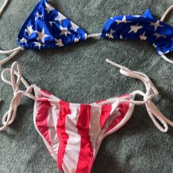 Bikini Red White And Blue