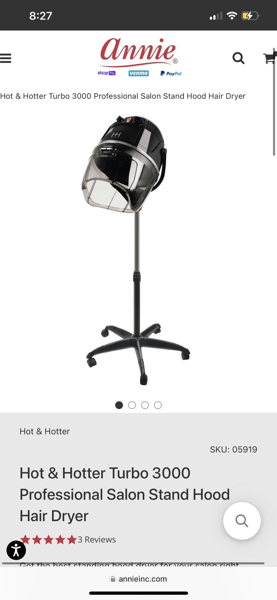 Ubuy Hot Hotter Professional Hair Dryer Dryer Hot Air Brush Full