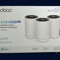 TP Link DECO Mesh Wifi 6E Router - 3 Pack