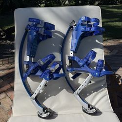 Skyrunner Child Youth Kangaroo Shoes Jumping Stilts Kids Fitness Exercise (66-110lbs/30~50kg)