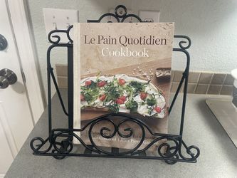 Decorative Black metal book or Ipad etc holder